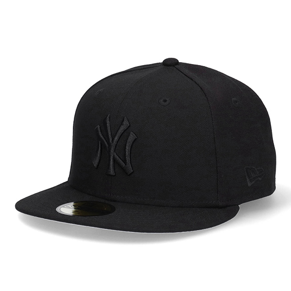 ニューエラ 59FIFTY オールブラック キャップ 5950 帽子 MLB 大きいサイズ NY ヤンキース ホワイトソックス　ブラック ブランド NEW ERA｜inreason｜02