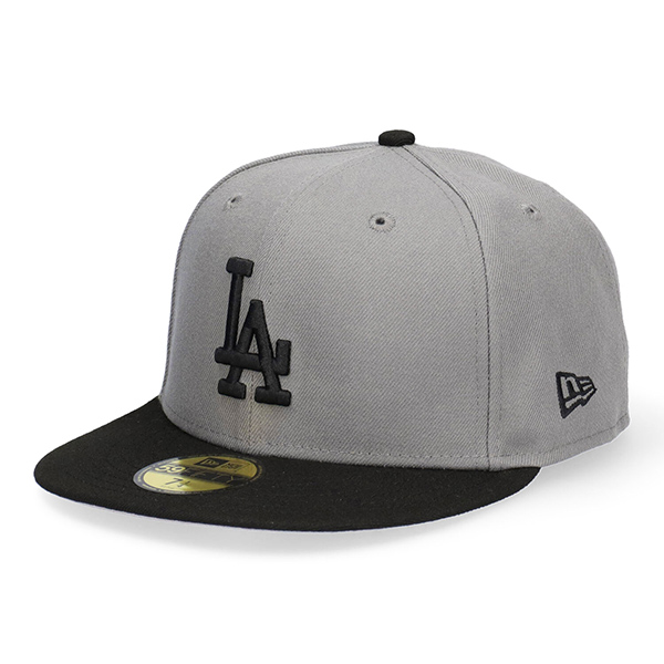 ニューエラ ロサンゼルス ドジャース 59FIFTY グレーxブラック キャップ 帽子 MLB 大きいサイズ NEW ERA 5950 ブランド LA Dogers 11591140｜inreason｜02