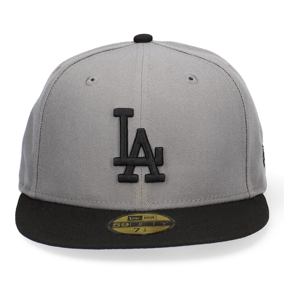 ニューエラ ロサンゼルス ドジャース 59FIFTY グレーxブラック キャップ 帽子 MLB 大きいサイズ NEW ERA 5950 ブランド LA Dogers 11591140｜inreason｜03