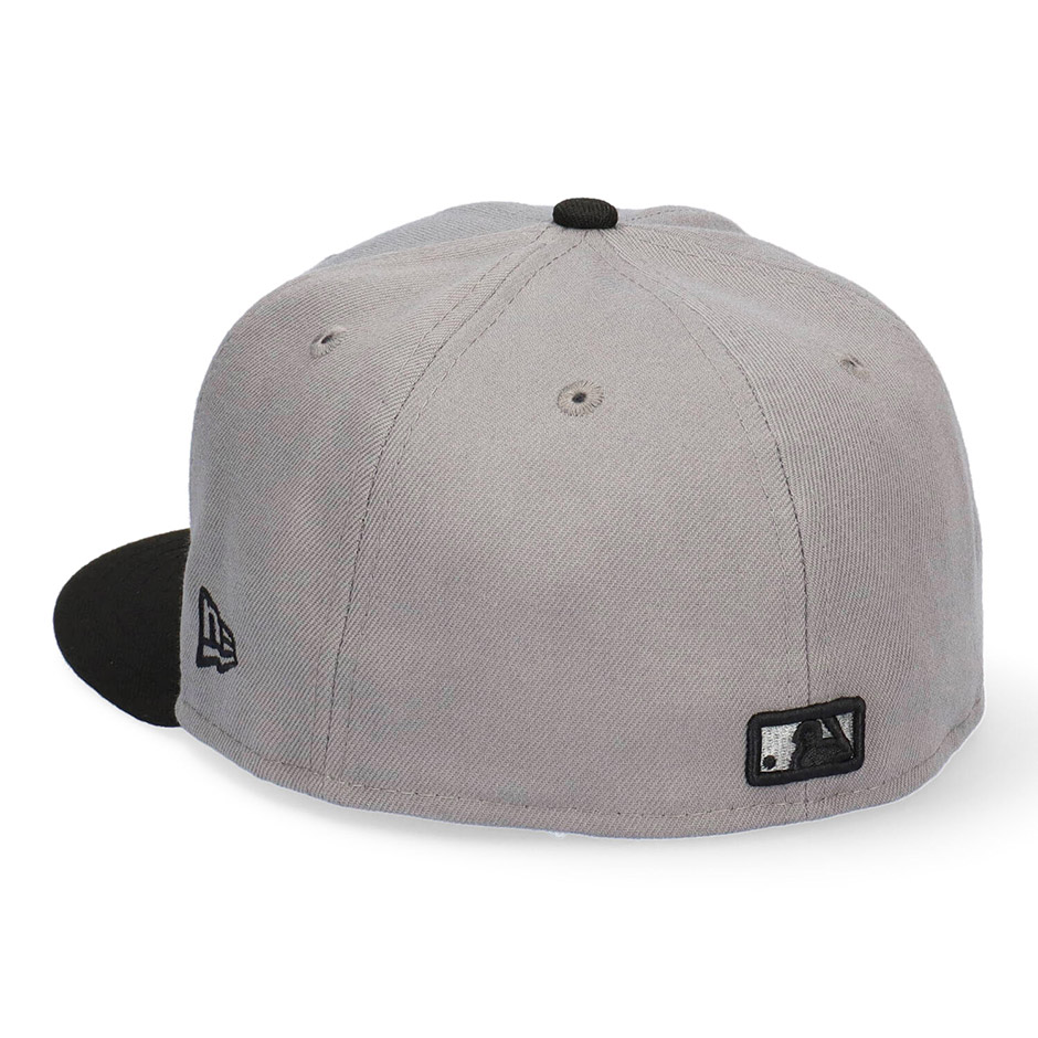 ニューエラ ロサンゼルス ドジャース 59FIFTY グレーxブラック キャップ 帽子 MLB 大きいサイズ NEW ERA 5950 ブランド LA  Dogers 11591140