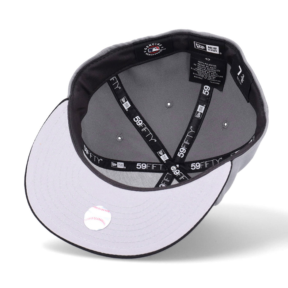 ニューエラ 59FIFTY グレーxブラック ボストンレッドソックス キャップ NEW ERA 帽子 MLB 大きいサイズ Boston Red Sox 5950 ブランド New Era｜inreason｜09