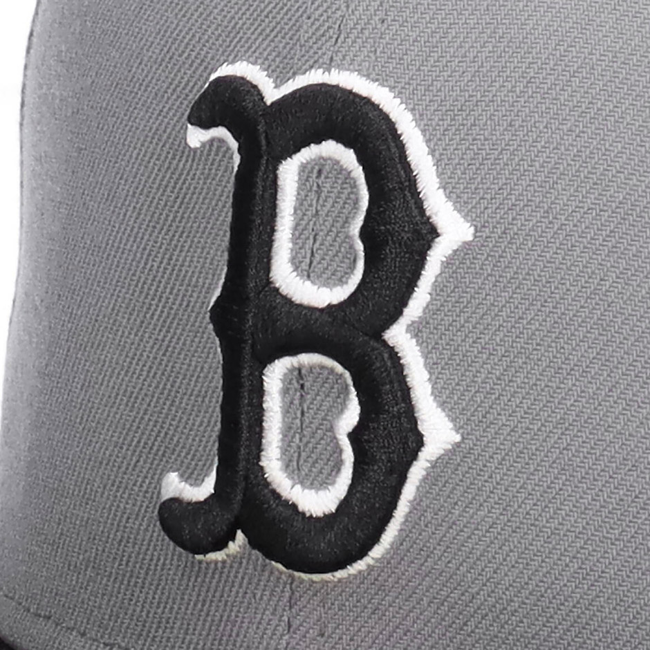ニューエラ 59FIFTY グレーxブラック ボストンレッドソックス キャップ NEW ERA 帽子 MLB 大きいサイズ Boston Red Sox 5950 ブランド New Era｜inreason｜10