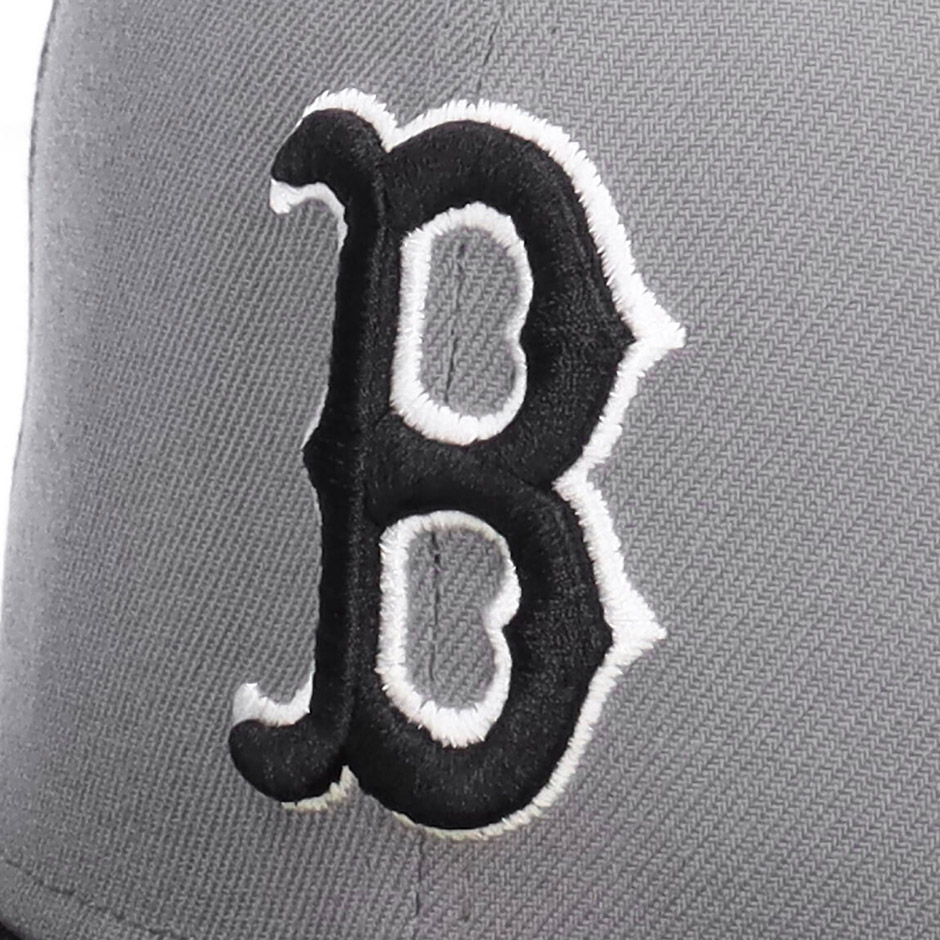 ニューエラ 59FIFTY グレーxブラック ボストンレッドソックス キャップ NEW ERA 帽子 MLB 大きいサイズ Boston Red  Sox 5950 ブランド New Era