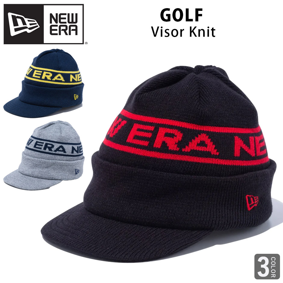 ニューエラ NEW ERA ゴルフ バイザーニット キャップ 帽子 ニット帽