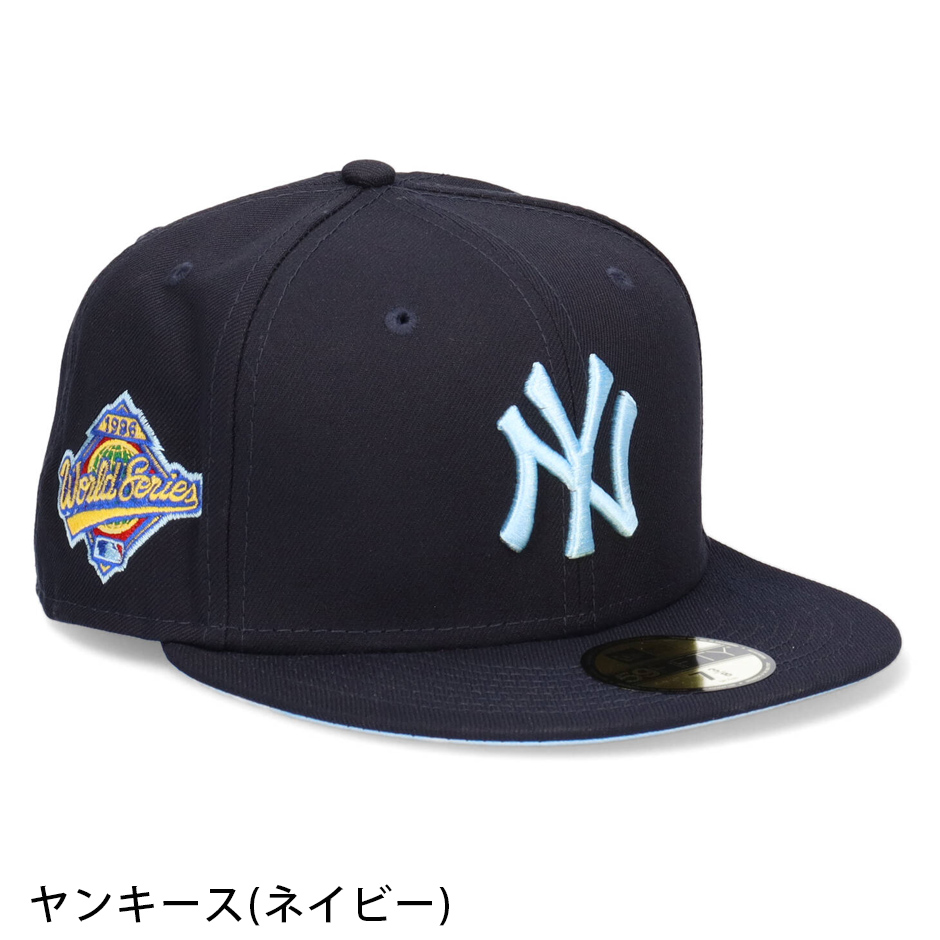 ニューエラ 59FIFTY ワールドシリーズ ワッペン キャップ 帽子 アート 大きいサイズ 5950 ブランド new era フラットバイザー 優勝チーム｜inreason｜12