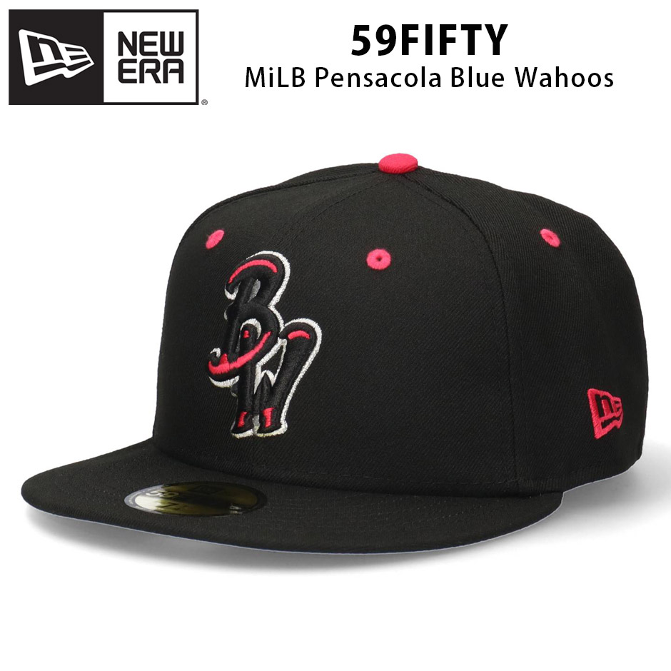 ニューエラ　パドレス傘下　マイナーリーグ　59FIFTY 黒/赤 7 5/8 NEW ERA（ニューエラ） 59FIFTY ペンサコーラ ブルー ワフーズ