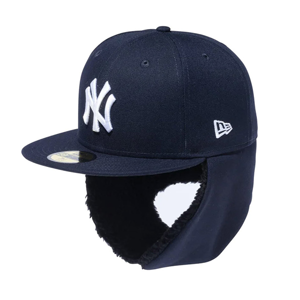 ニューエラ ドッグイヤー ニューヨーク ヤンキース キャップ 59FIFTY 防寒 耳当て付き ブランド 5950 NEW ERA Dog Ear  NY Yankees 13751158