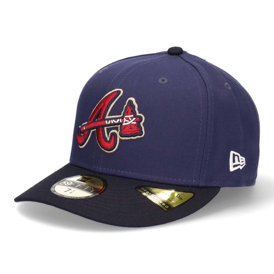 ニューエラ PC 59FIFTY スター ストライプ キャップ アトランタ ブレーブス プリカーブバイザー 帽子 星条旗 アメリカ国旗 NEW ERA  メジャーリーグ MLB