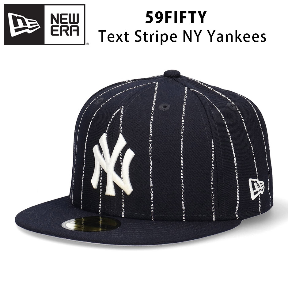 ニューエラ テキスト ストライプ NY ヤンキース フラットバイザー キャップ 帽子 ニューヨーク NEW ERA メジャーリーグ MLB メンズ  レディース 59FIFTY 5950 : ned-14109878 : INREASON - 通販 - Yahoo!ショッピング