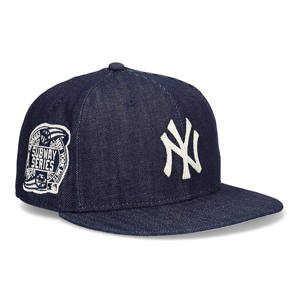 ニューエラ 59FIFTY デニム サブウェイシリーズ キャップ NY ヤンキース メッツ ワールドシリーズ 帽子 大きいサイズ ブランド 5950 NEW ERA｜inreason｜02