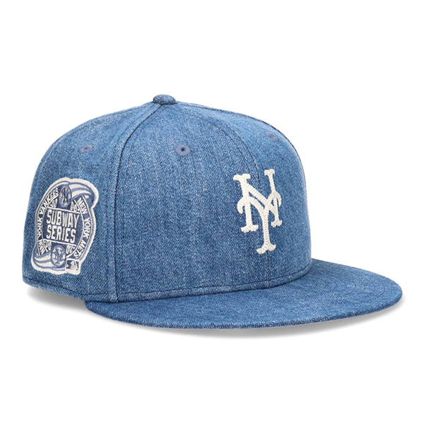 ニューエラ 59FIFTY デニム サブウェイシリーズ キャップ NY ヤンキース メッツ ワールドシリーズ 帽子 大きいサイズ ブランド 5950 NEW ERA｜inreason｜03