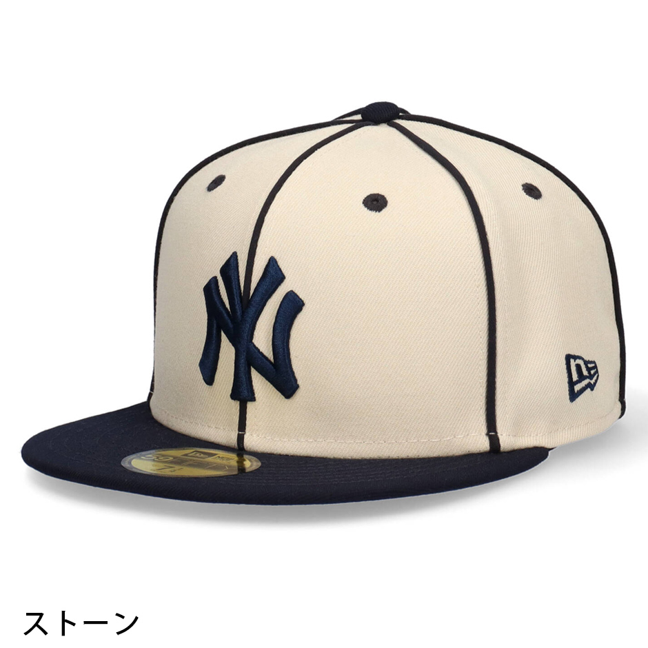 ニューエラ パイピング ニューヨーク ヤンキース キャップ 59FIFTY NY 帽子  大きいサイズ ブランド 5950 NEW ERA NEW YORK YANKEES CAP MLB メジャーリーグ｜inreason｜04