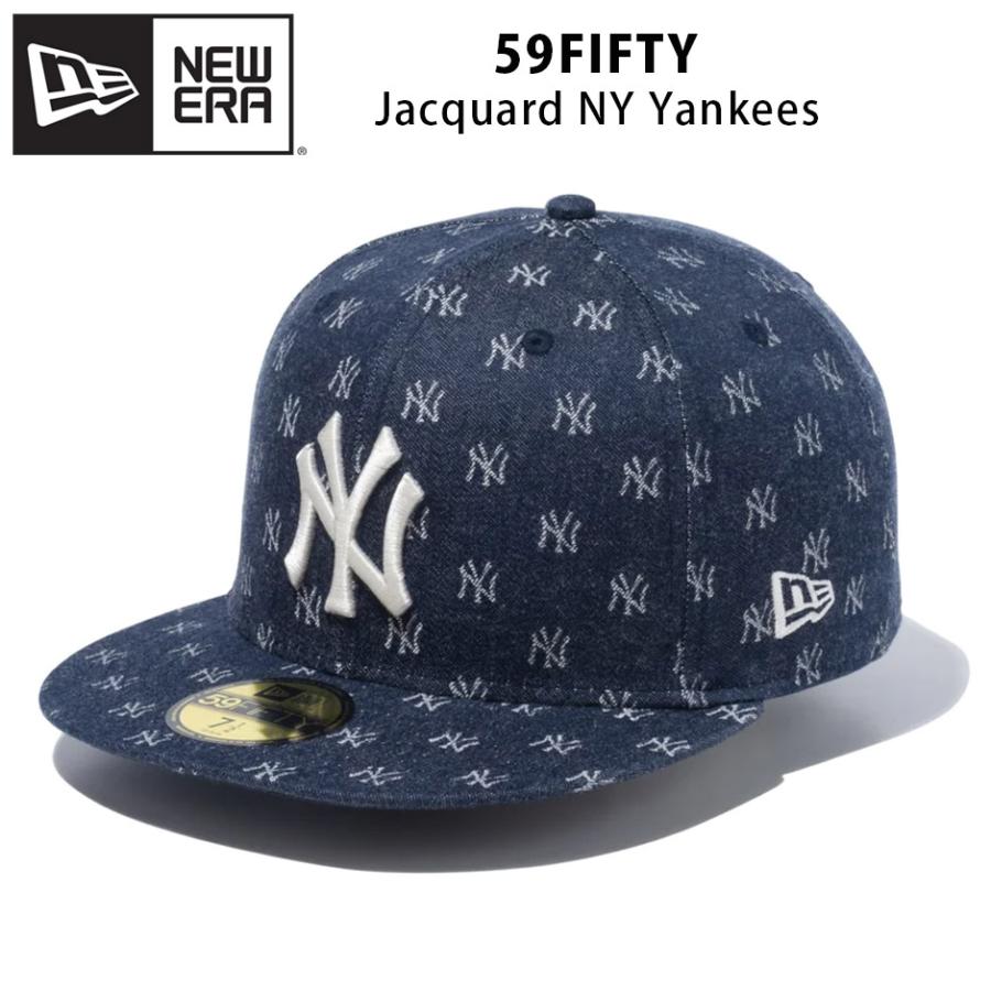 ニューエラ モノグラム ジャガード ニューヨーク ヤンキース キャップ 59FIFTY NY 帽子 大きいサイズ ブランド 5950 NEW ERA NEW YORK YANKEES CAP MLB｜inreason