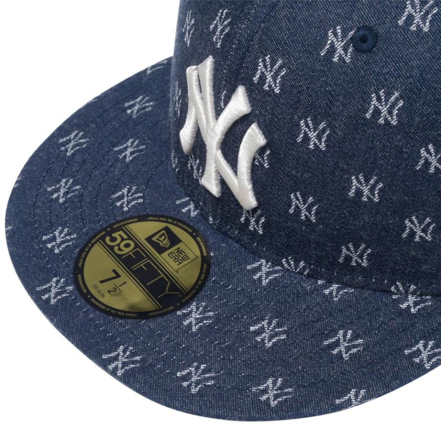 ニューエラ モノグラム ジャガード ニューヨーク ヤンキース キャップ 59FIFTY NY 帽子 大きいサイズ ブランド 5950 NEW ERA NEW YORK YANKEES CAP MLB｜inreason｜06