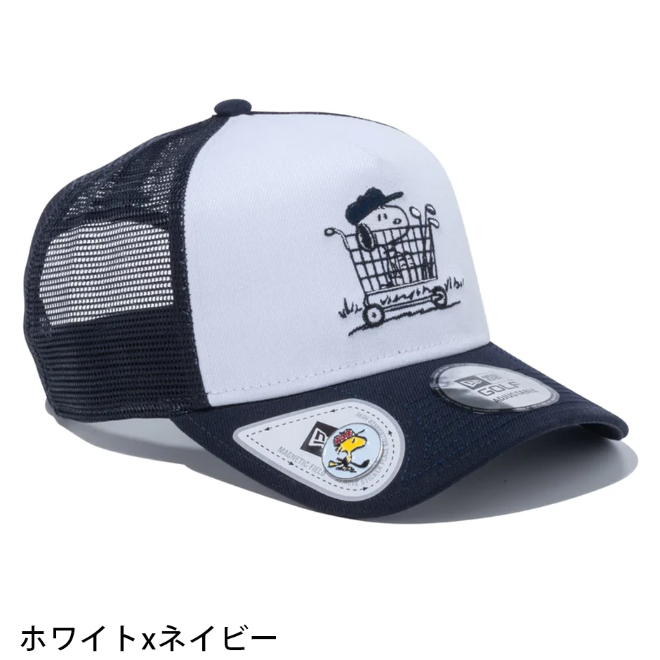 ニューエラ ゴルフ スヌーピー メッシュキャップ PEANUTS 9FORTY A-Frame キャップ ブランド 帽子 NEW ERA GOLF  On Par 940 ゴルフキャップ