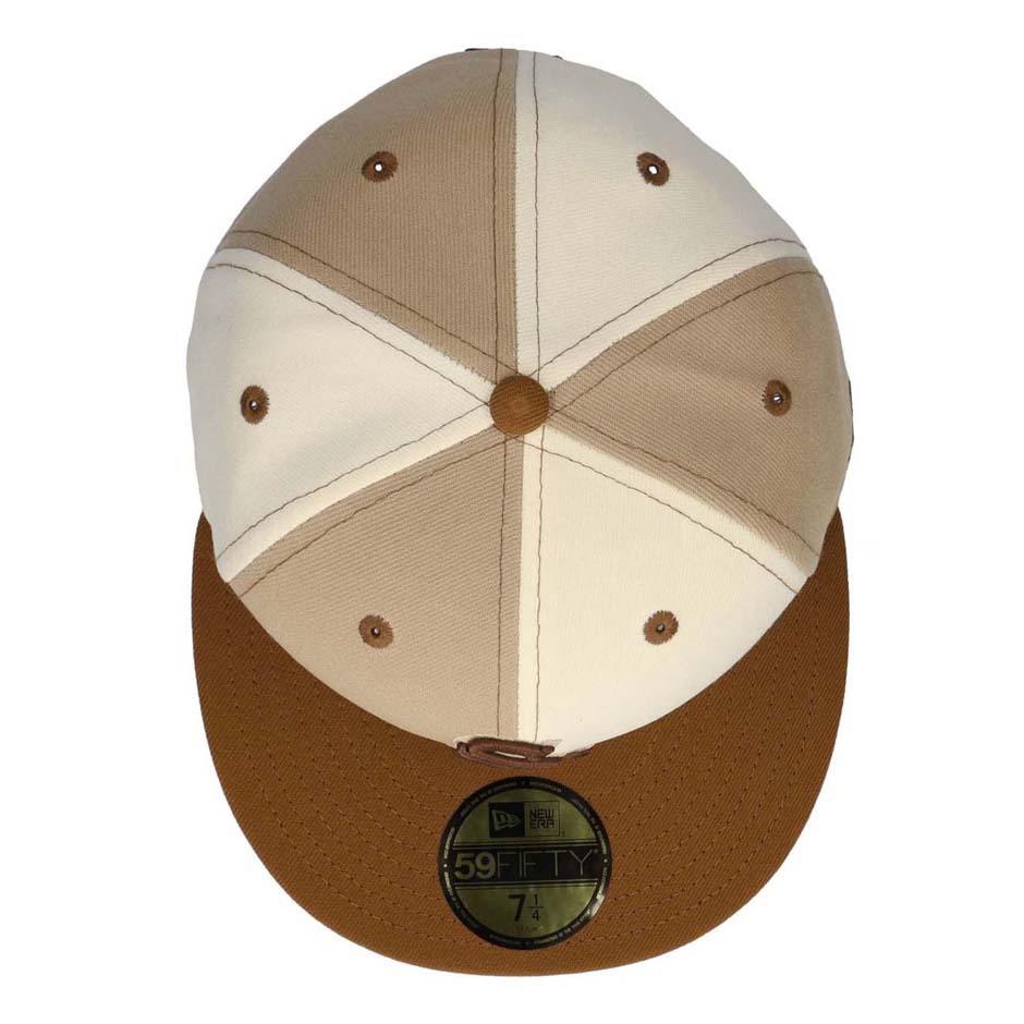 ニューエラ　ホワイトソックス　ブラウンクリーム　キャップ NEW ERA ニューエラ 59FIFTY パンケーキ シカゴ ホワイト