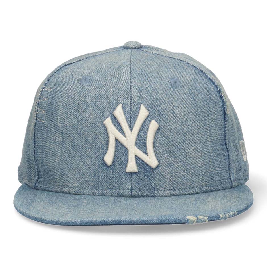 NEW ERA（ニューエラ） 59FIFTY ダメージ NY ヤンキース デニム