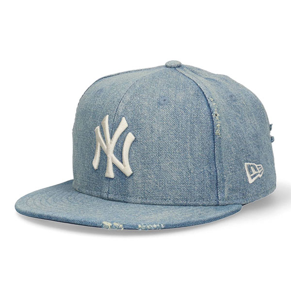 NEW ERA（ニューエラ） 59FIFTY ダメージ NY ヤンキース デニム
