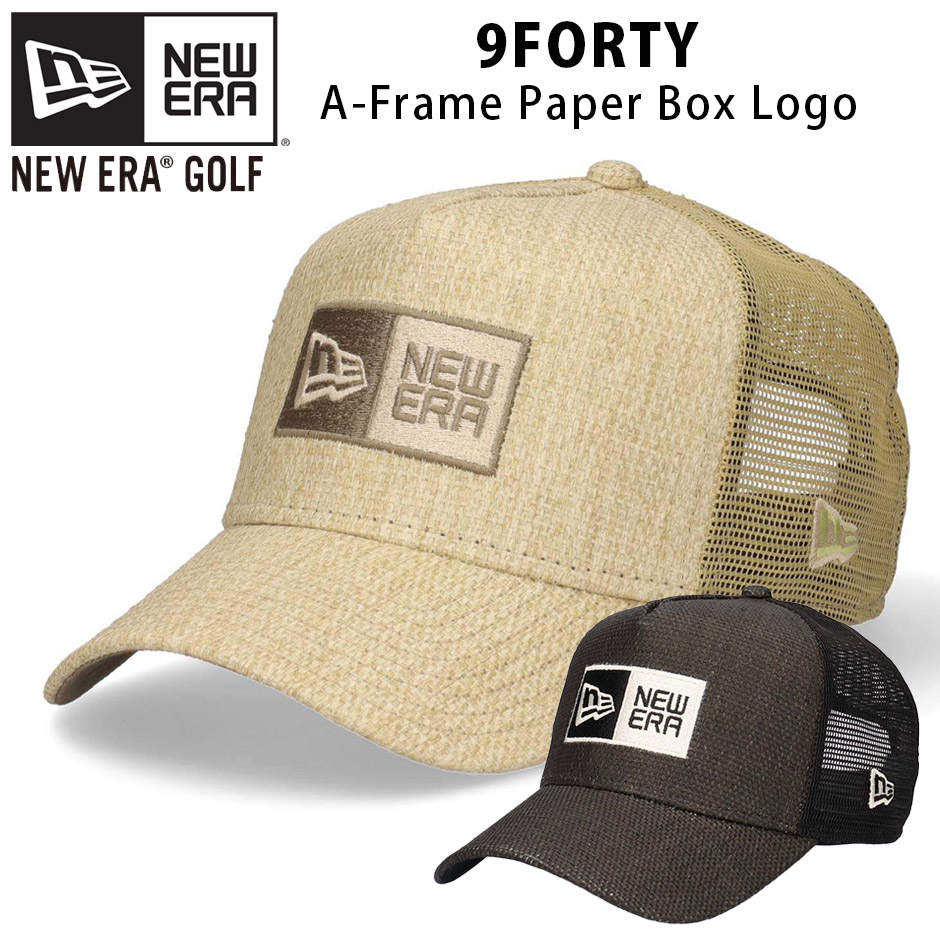 Newera■[Golf] Box logo A-frame ball cap■送料込 NEW ERA ニューエラ 9FORTY ゴルフ パーパー ボックスロゴ