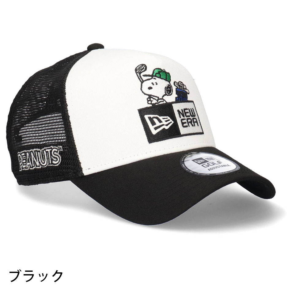 ピーナッツ　黒メッシュ　NEW ERA GOLF NEW ERA ニューエラ 9FORTY ゴルフ ピーナッツ メッシュ