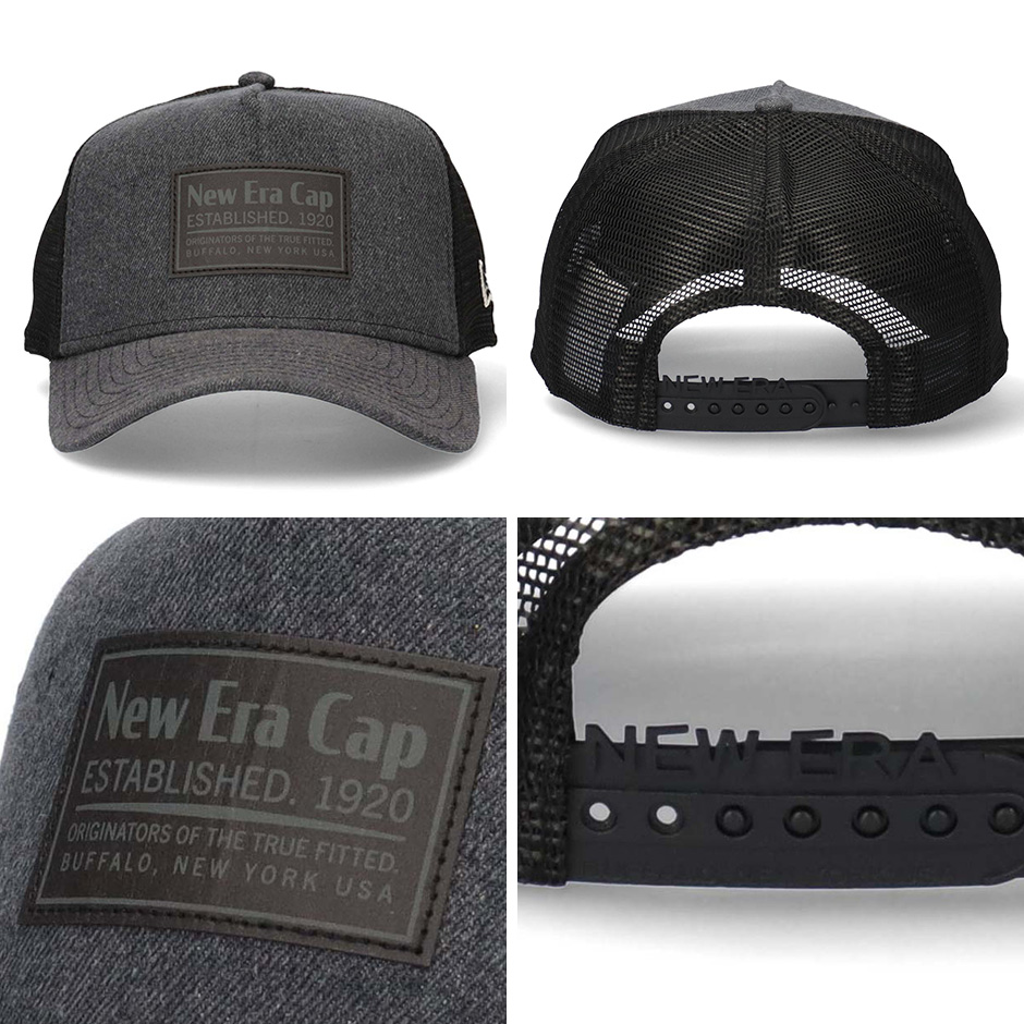 【安心匿名配送】MATCHのキャップ(通常サイズ) NEW ERA（ニューエラ） 9FORTY デニム ウーブンパッチ メッシュ