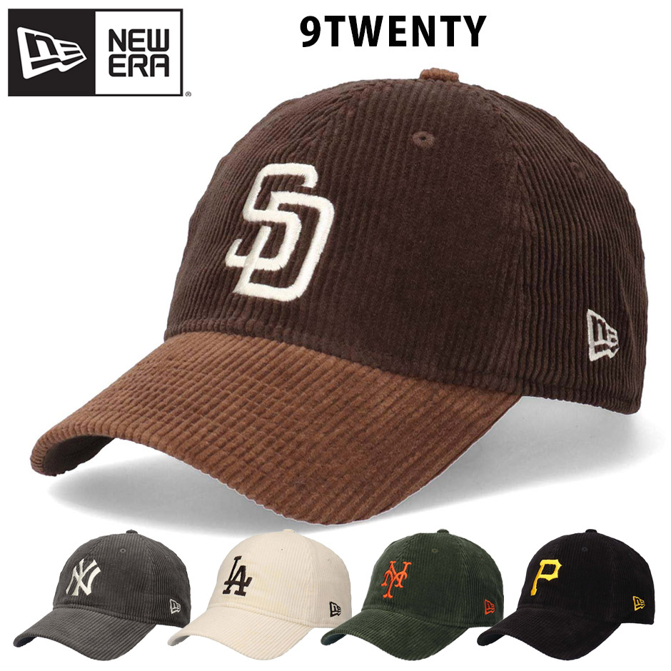 NEW ERA（ニューエラ） 9TWENTY コーデュロイ キャップ 帽子 LAロゴ NY 