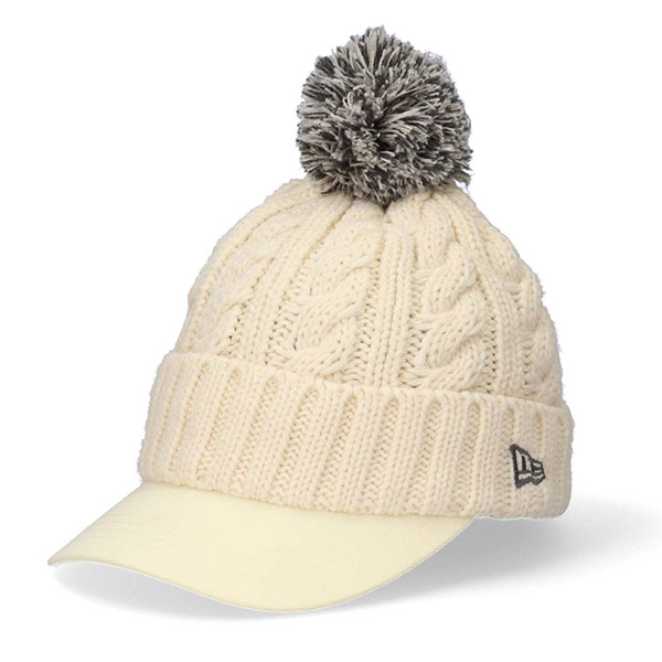 NEW ERA（ニューエラ） ゴルフ バイザーニット ポンポン ニット帽