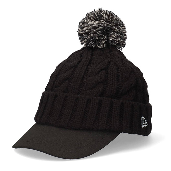 NEW ERA ニューエラ ゴルフ バイザーニット ポンポン ニット帽 ニット