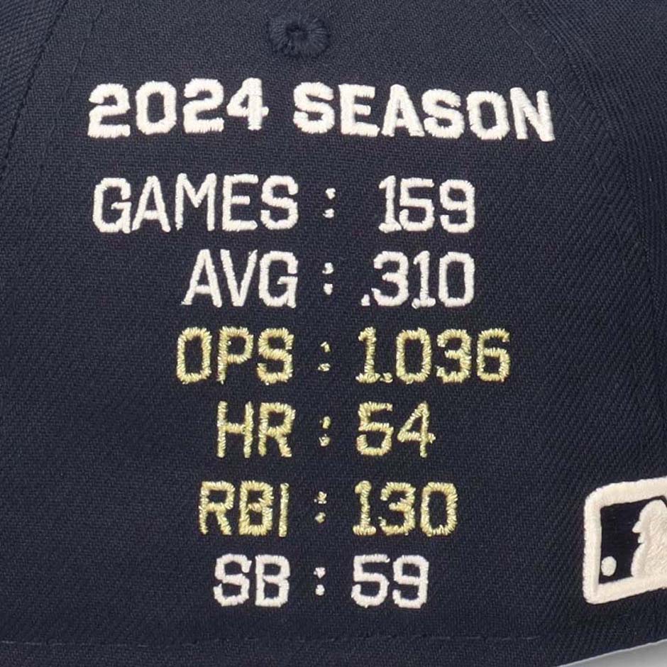 大谷翔平ラインストーンキャップニューエラ NEW ERA ニューエラ 59FIFTY 大谷翔平 2024 スタッツ パック LA