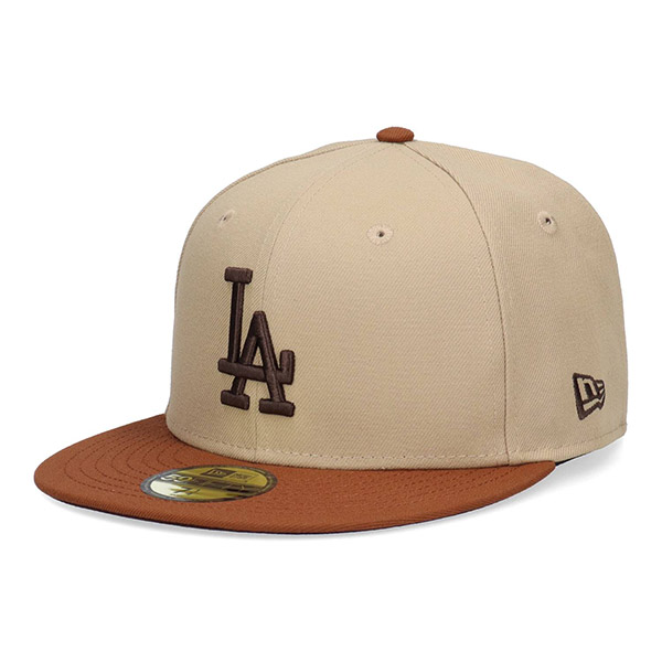 NEW ERA（ニューエラ） 59FIFTY モカ ムース LA ドジャース キャップ