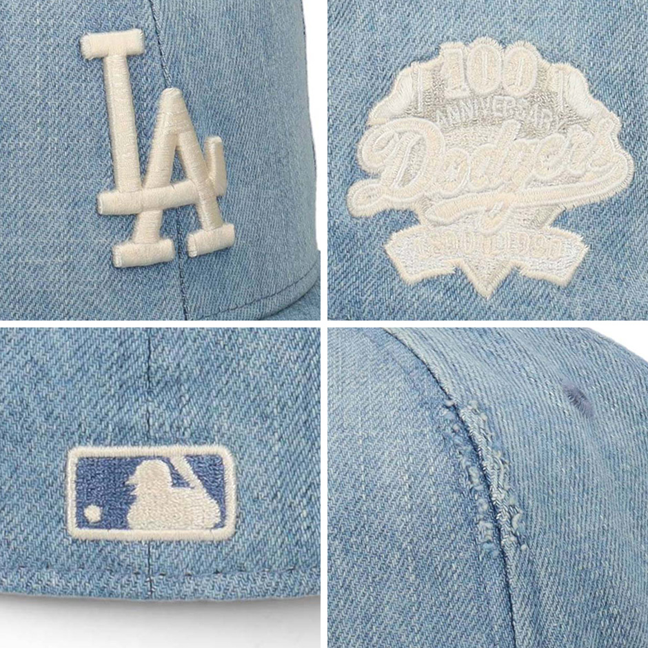 NEW ERA（ニューエラ） 59FIFTY ダメージ デニム ロサンゼルス