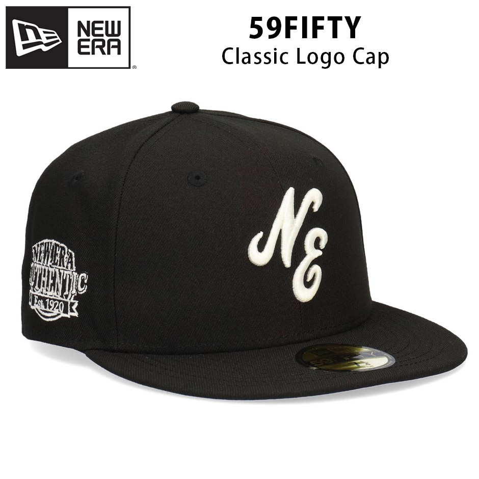 New Era 59FIFTY WTロゴ ブラックキャップ NEW ERA（ニューエラ） 59FIFTY クラシックロゴ ブラック キャップ NEW