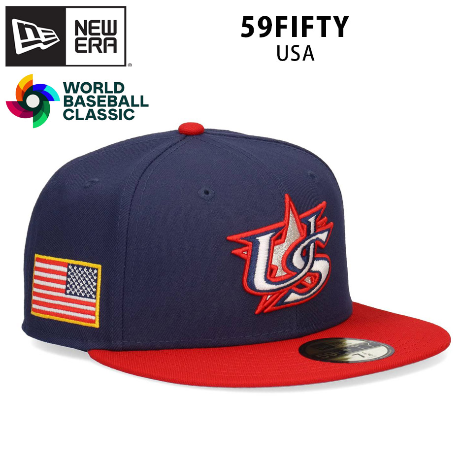 NEW ERA（ニューエラ） 59FIFTY WBC USA アメリカ 代表 キャップ オン