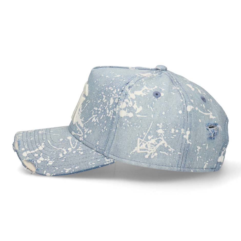 阪神タイガース ニューエラ　デニム キャップ 総柄 NEW ERA（ニューエラ） 別注 9FORTY 阪神タイガース スプラッシュ