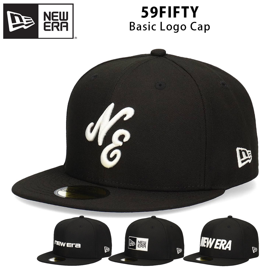 NEW ERA（ニューエラ） ベーシック ロゴ キャップ フラットバイザー