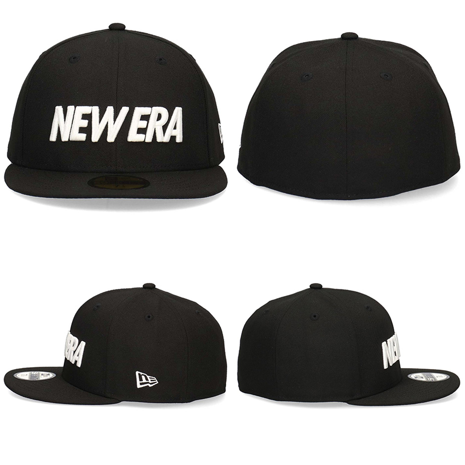 NEW ERA（ニューエラ） ベーシック ロゴ キャップ フラットバイザー