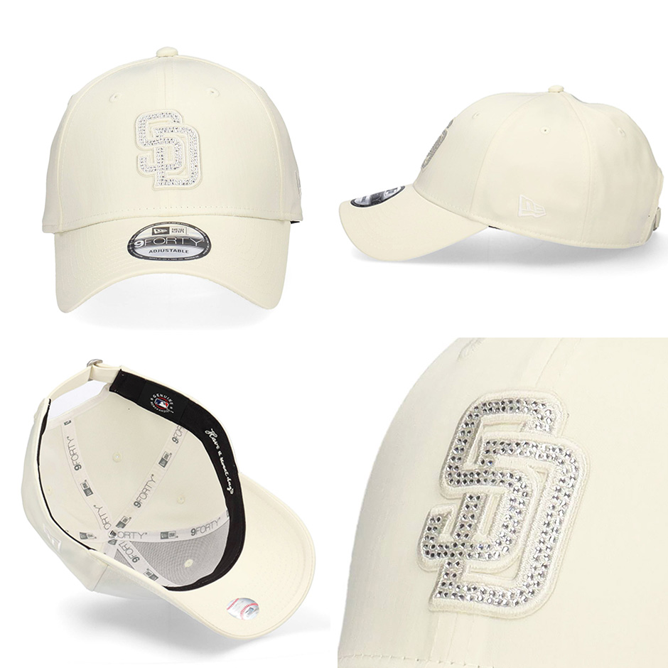 ニューエラ 9FORTY ラインストーン ホワイトデー カラー ヤンキース NEW ERA 9FORTY White Day Rhinestone ラインストーン ニューヨーク