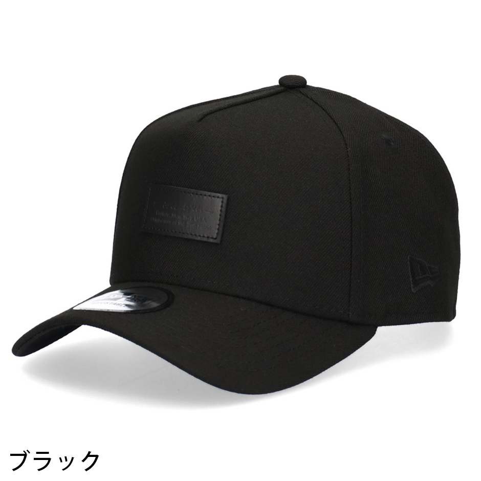 NEW ERA（ニューエラ） 9FORTY A-Frame レザーパッチ キャップ 帽子