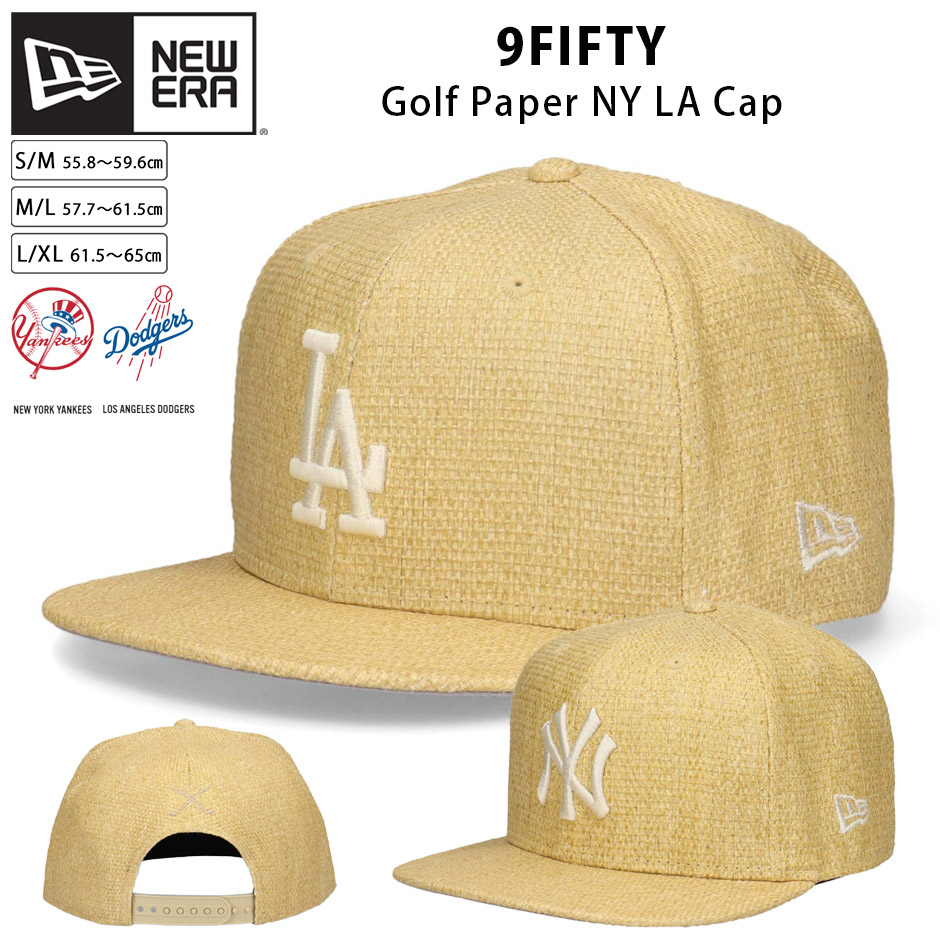 NEW ERA（ニューエラ） 9FIFTY ゴルフ ペーパー ドジャース ヤンキース