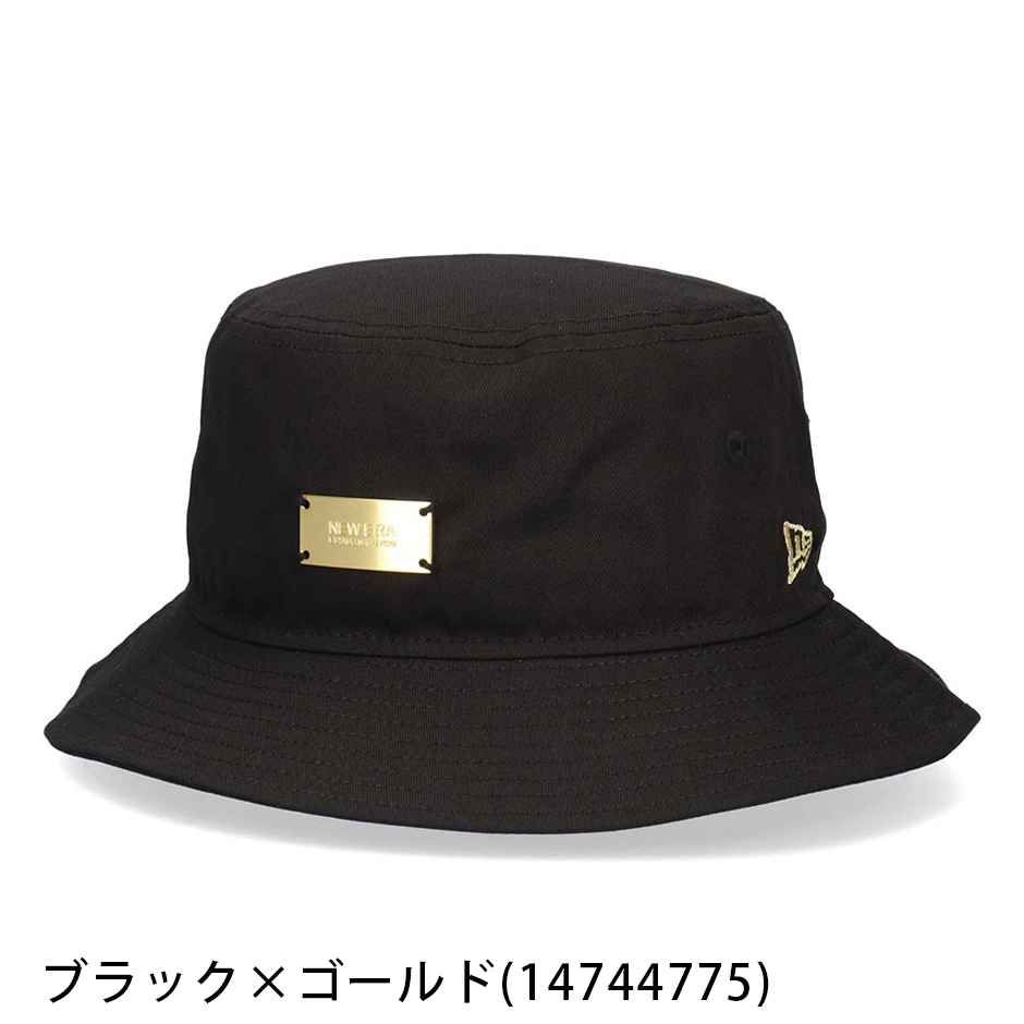 ドルチェ＆ガッバーナ バケットハット ロゴメタルプレート 黒 NEW ERA（ニューエラ） メタル プレート バケットハット バケット 01