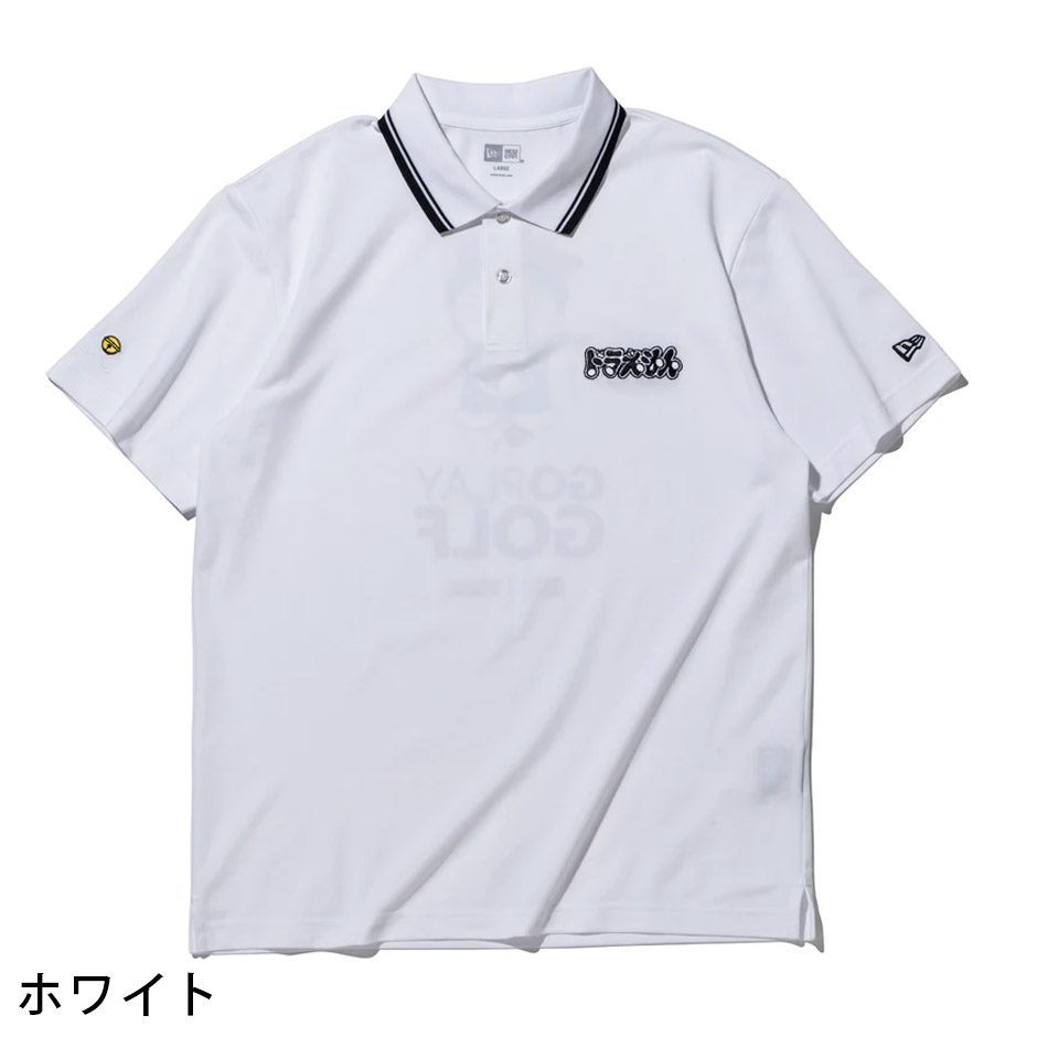 New Era ドラえもん ゴルフ ポロシャツ ホワイト M NEW ERA（ニューエラ） ポロシャツ 半袖 ドラえもん ゴルフ 新作