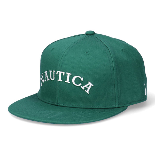 お見舞い NAUTICA ノーティカ カレッジロゴ キャップ ベースボール 帽子