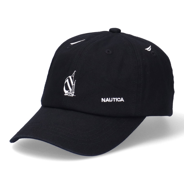 ノーティカ NAUTICA ロゴ パターン 刺繍キャップ ロゴキャップ ローキャップ サイズ調節可能...