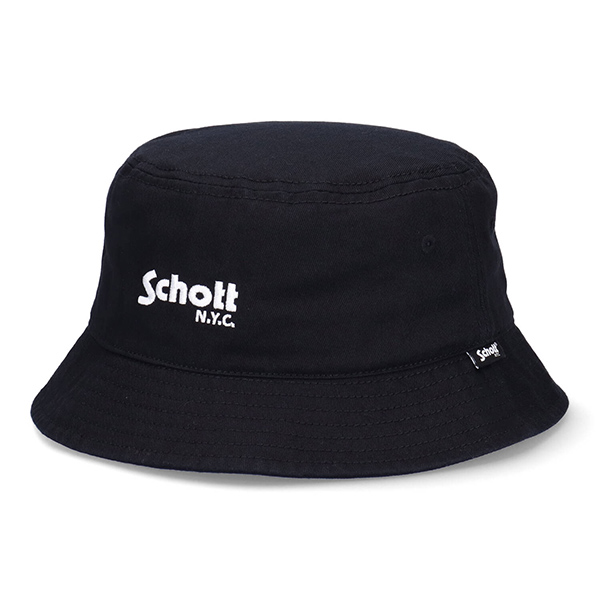 ショット Schott ベーシック バケットハット バケハ 帽子 ユニセックス SCHOTT NYC...