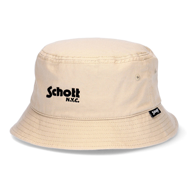 ショット Schott ベーシック バケットハット バケハ 帽子 ユニセックス SCHOTT NYC...