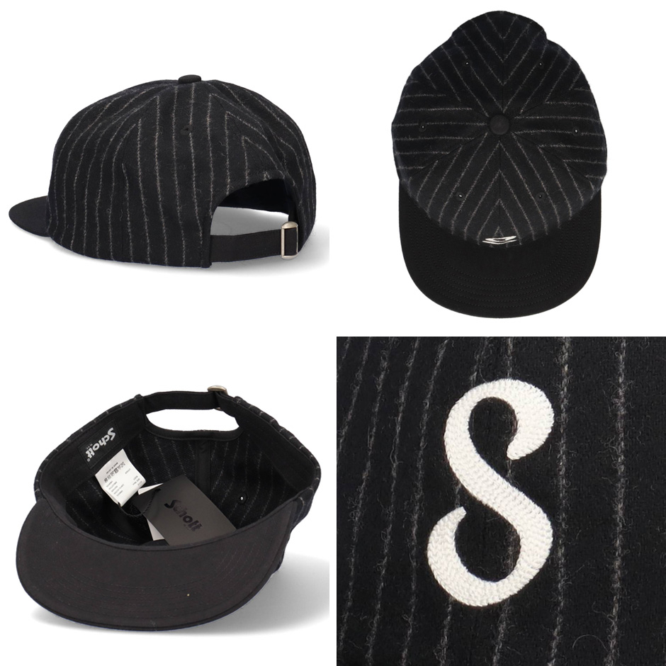 Schott N.Y.C ショット ストライプ フランネル Sロゴ ウール