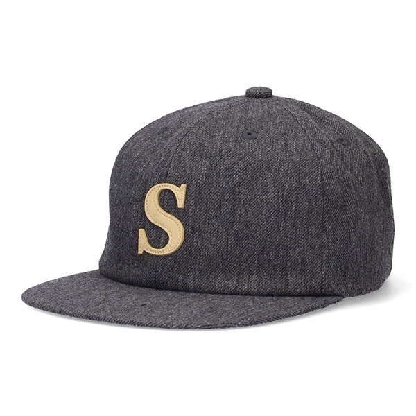 今日だけ値下げ)Schott Sロゴ ピンストライプ キャップ 今日だけ値下げ