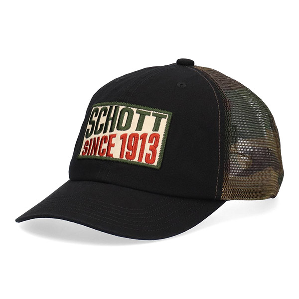Schott N.Y.C（ショット） Schott ウオッシュド カモメッシュ キャップ
