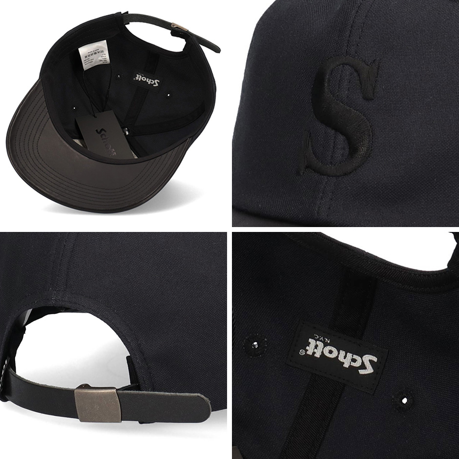 Schott N.Y.C（ショット） Schott ダック & レザー キャップ 帽子