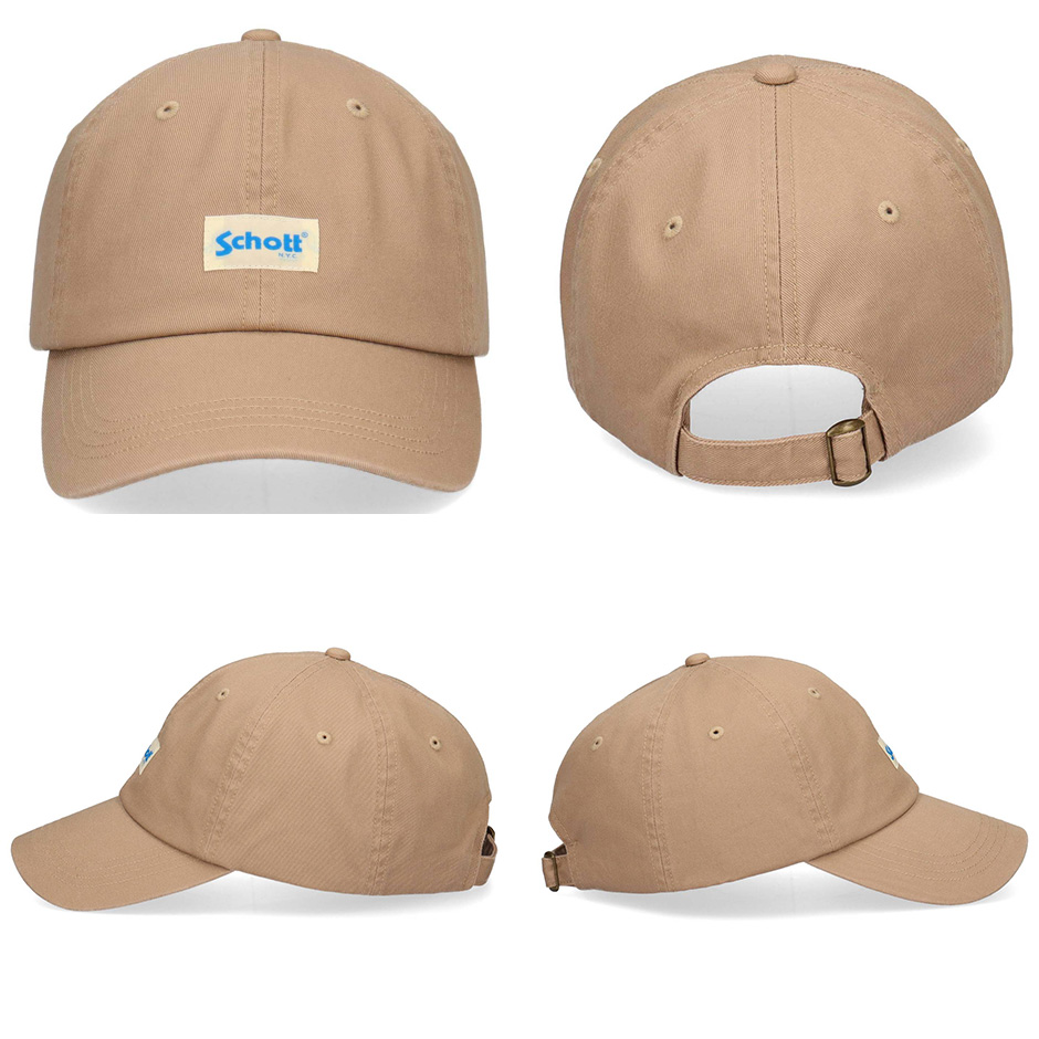 Schott N.Y.C（ショット） Schott ウォシュド ツイル ロゴ キャップ